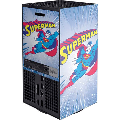 DC Comics Superman Vintage Action Pose XBox Series X Digital Edition Console Skin